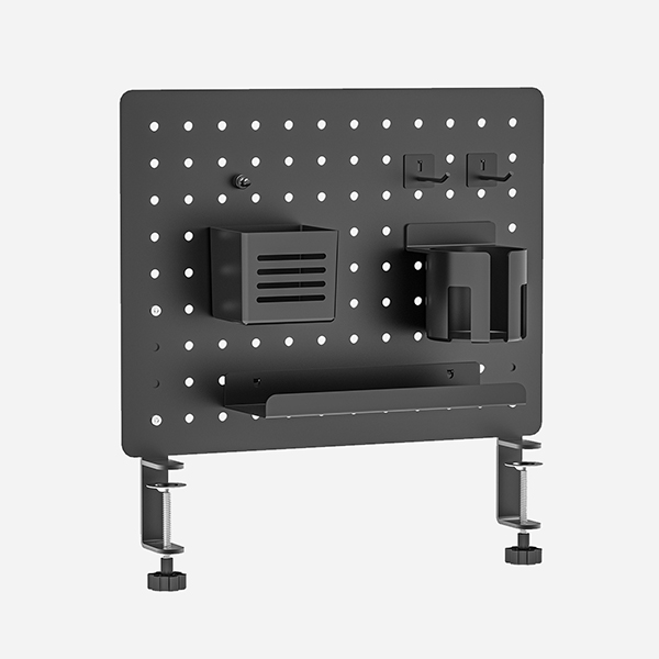 STRAIGHT FROM FACTORY PEGBOARD DESK SIDE STORAGE GAMING DESK