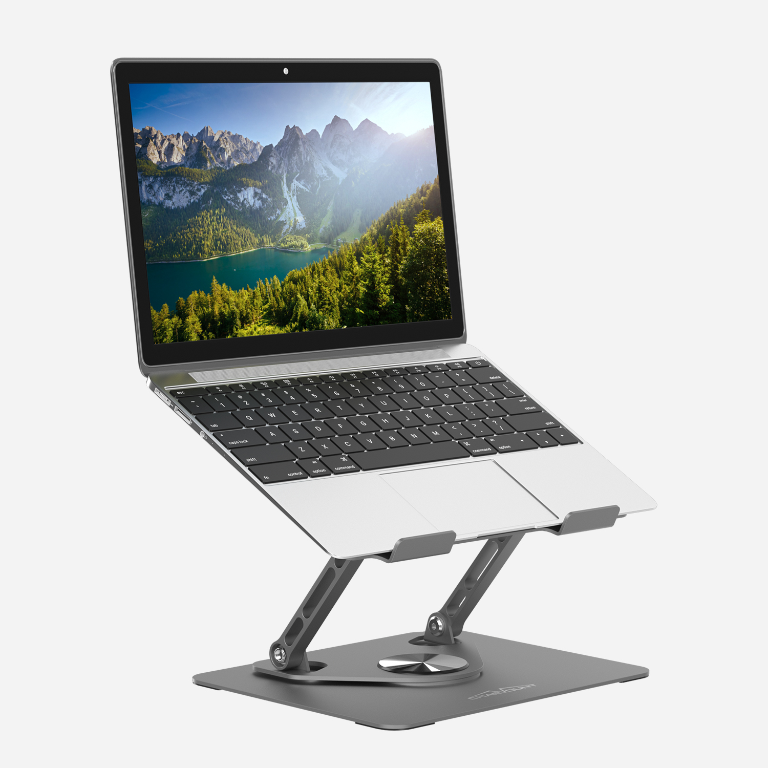 Vertical Ergonomic Adjustable Foldable Laptop Stand 360 Rotation