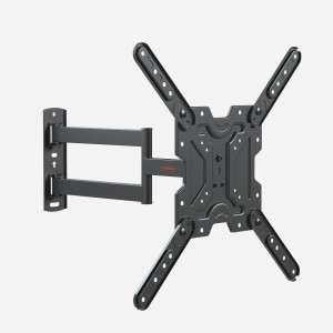 Universalus televizoriaus sieninis laikiklis su pilno judesio televizoriaus stulpo laikiklio tvirtinimu