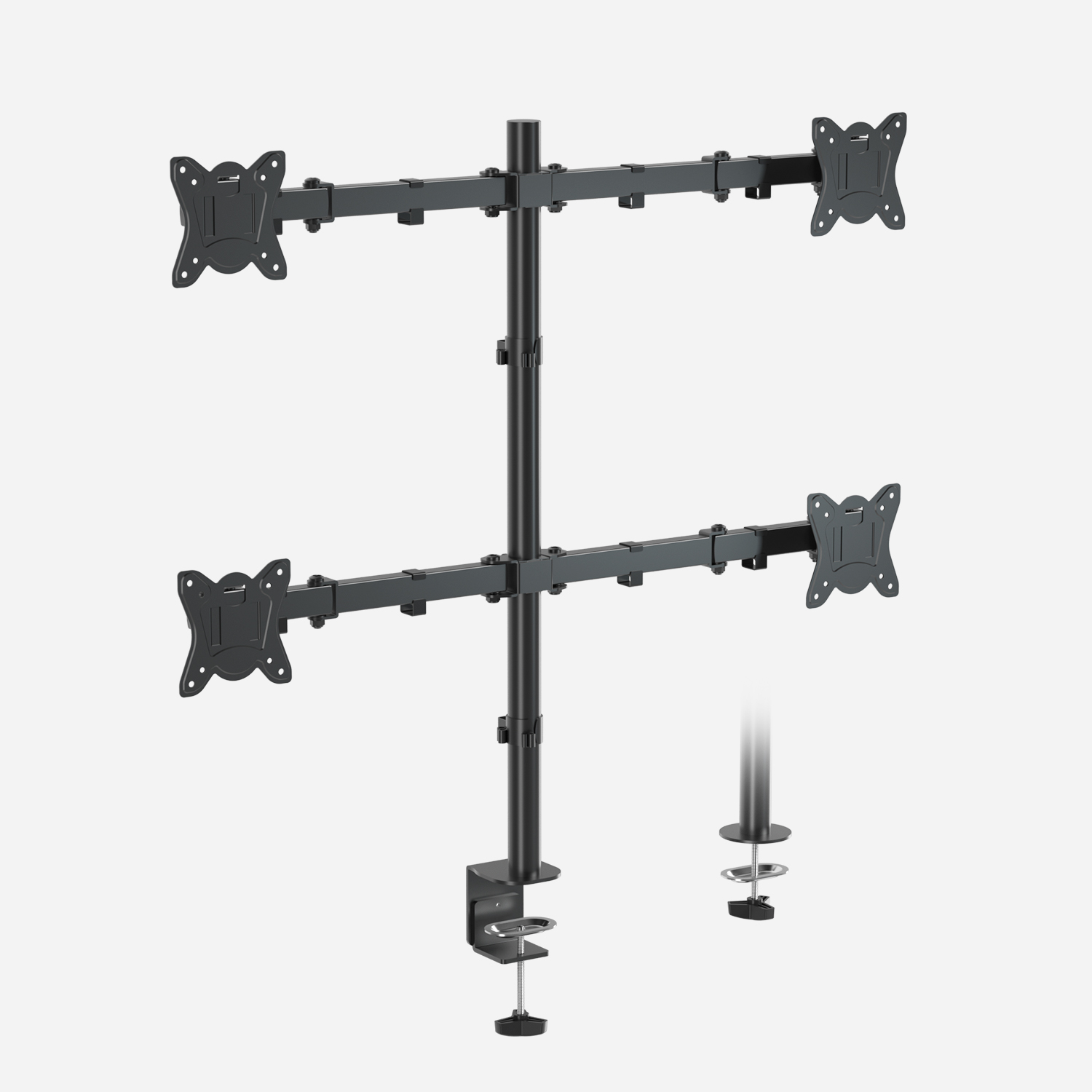 Monitor Arm 4 Screens Quad Multi Monitor Stand Mount Bracket