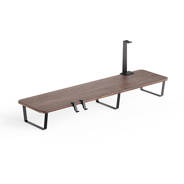 STEEL MONITOR RISERS WITH STORAGE TRAY & HOLDERS