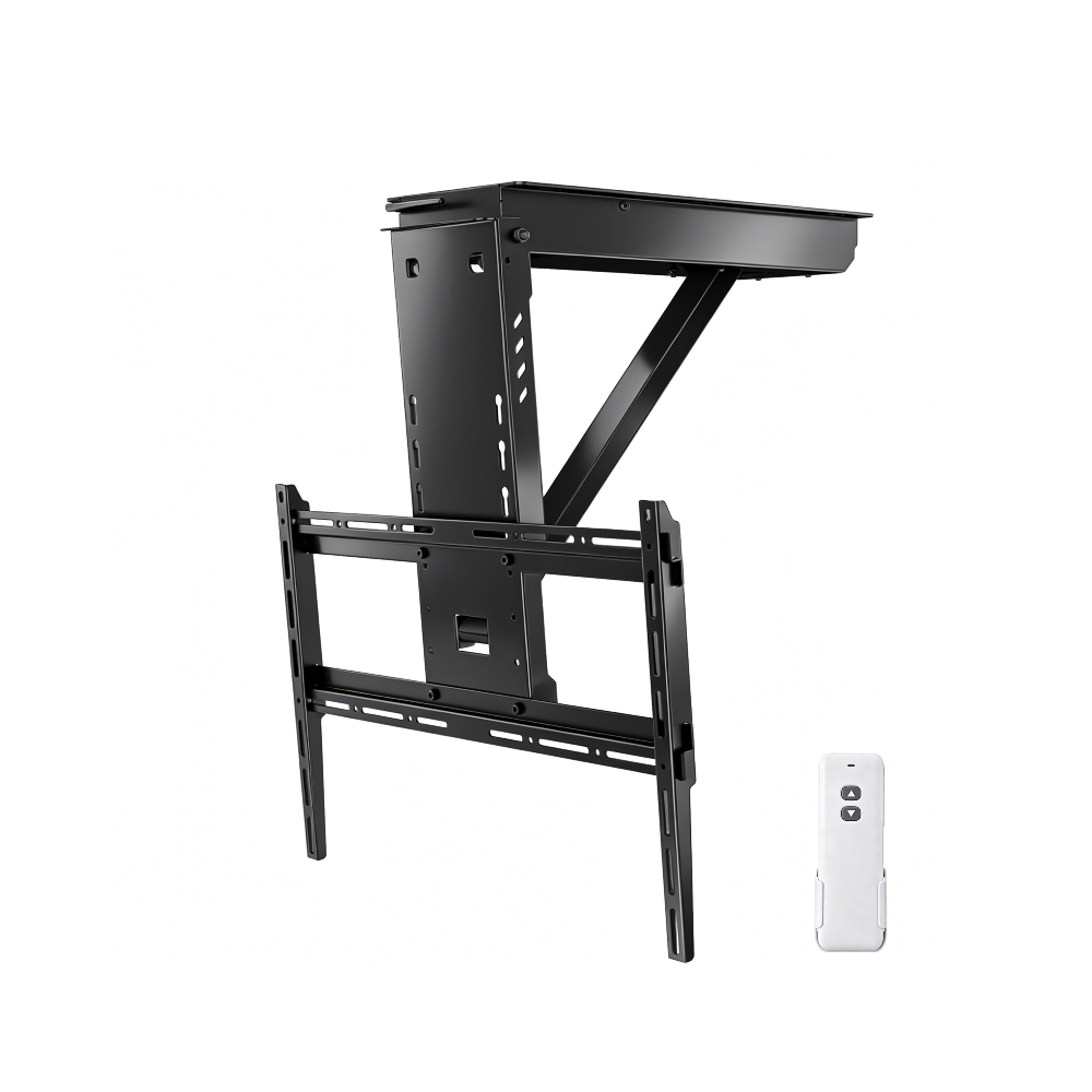 Motorized Ceiling TV Mount for 23 to 65 Inch TVs with Remote Control