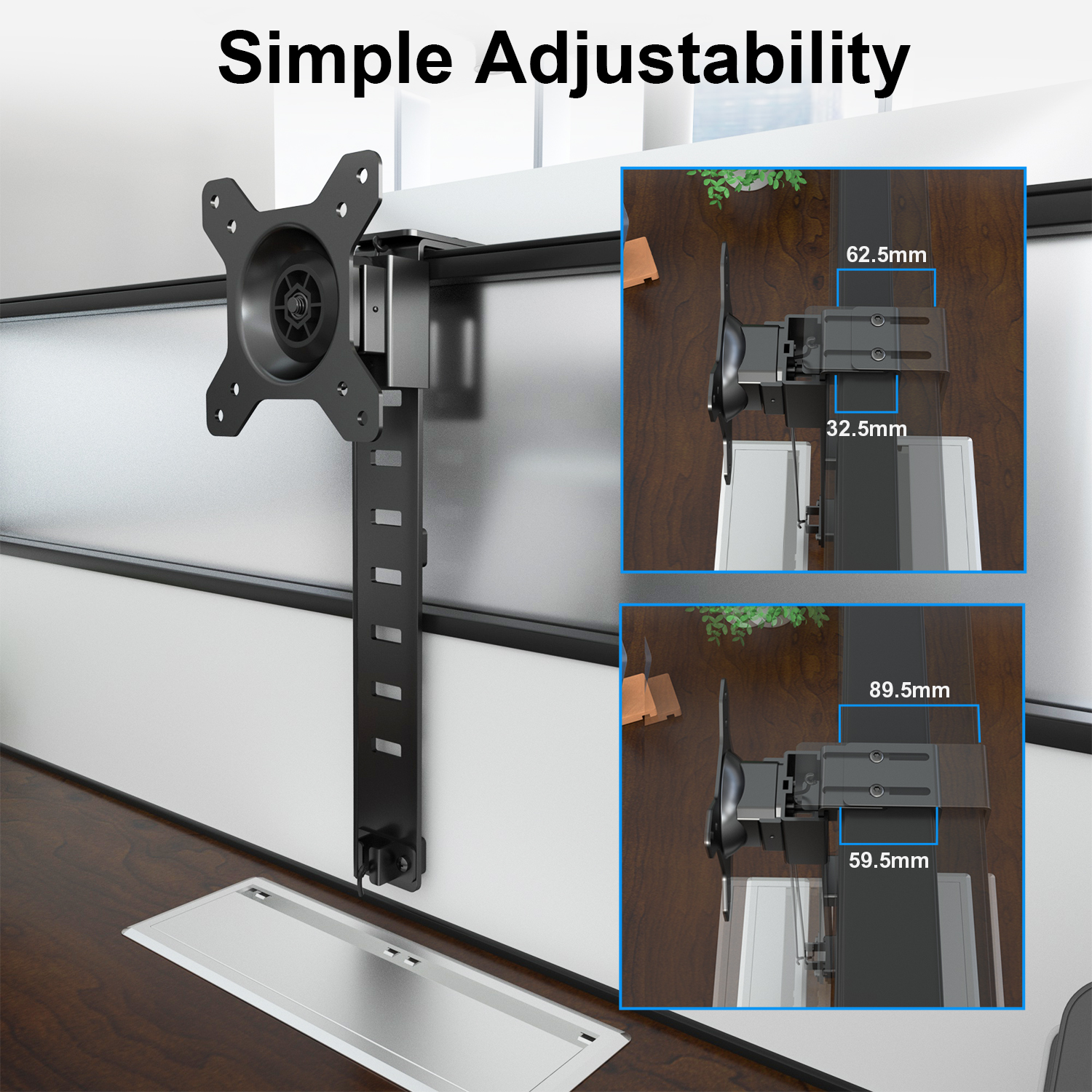 Table Desk Monitor Holder Cubicle Mount Monitor