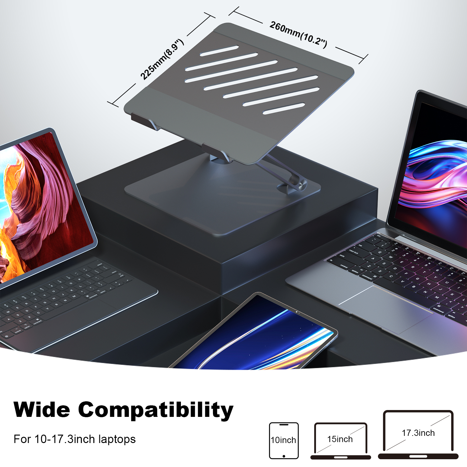 Metal Dj Cooling Portable Adjustable Laptops Stands