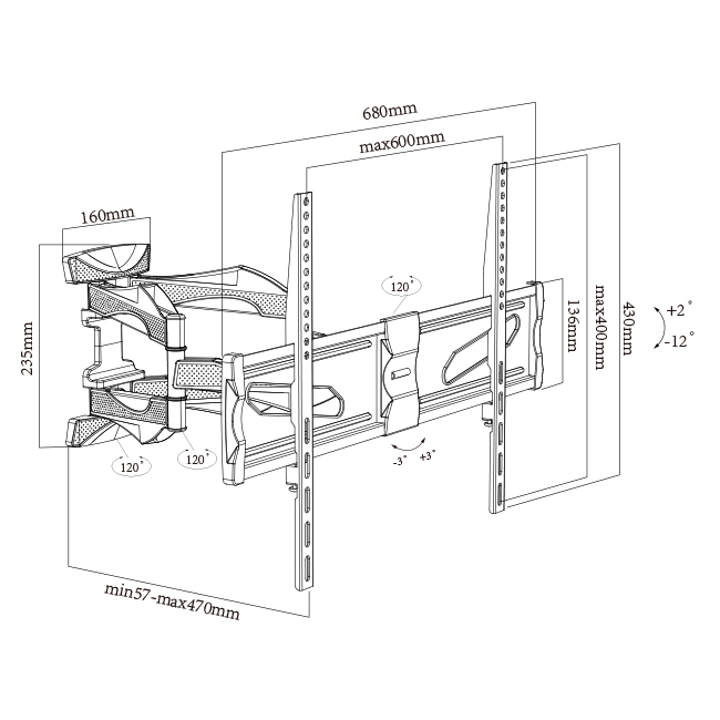 retractable tv wall mount (6)