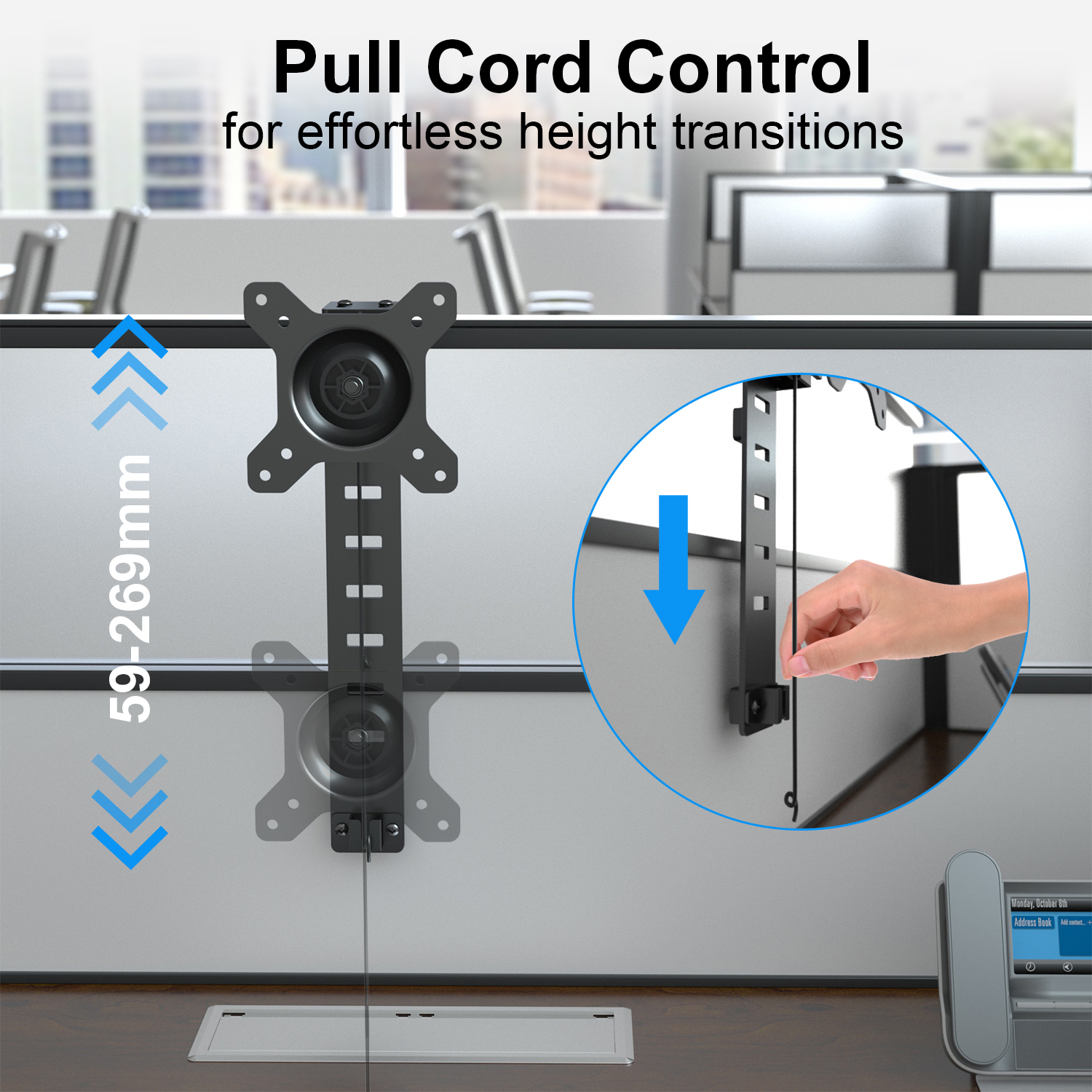 Table Desk Monitor Holder Cubicle Mount Monitor
