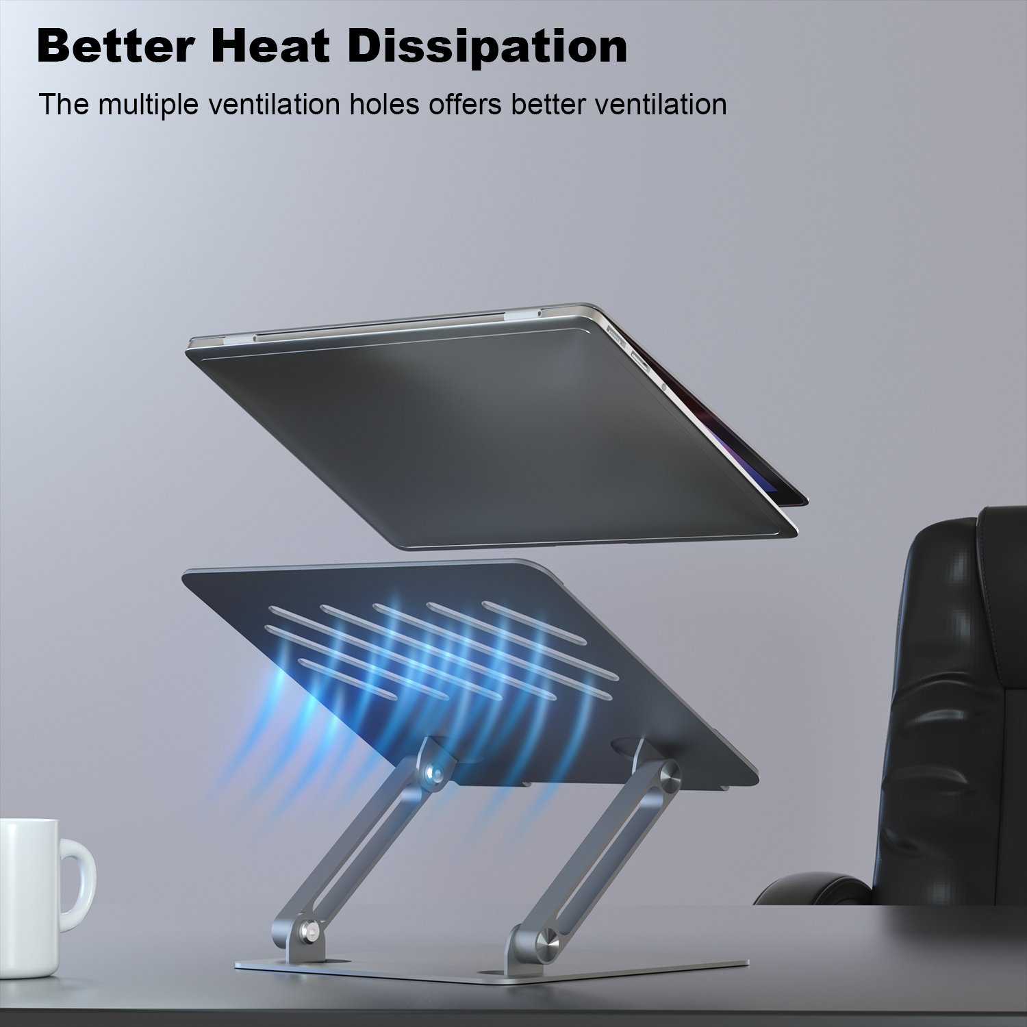 Metal Dj Cooling Portable Adjustable Laptops Stands