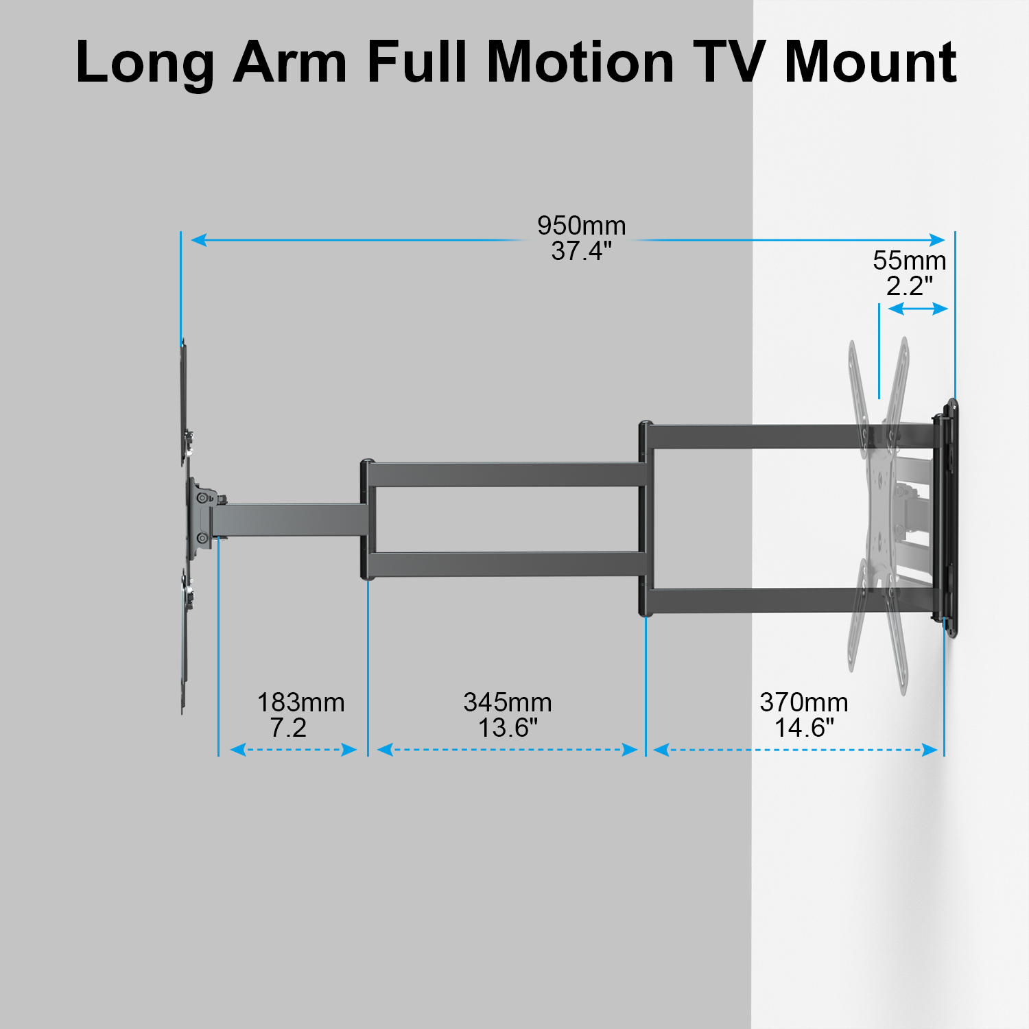 Folding Swivel Multi Directional TV Mounts Full Motion