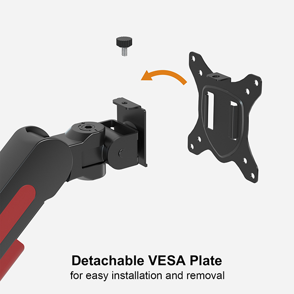 MONITOR ARM MOUNT ADJUSTABLE HEIGHT ANGLE FOR OFFICE WORKSTATION