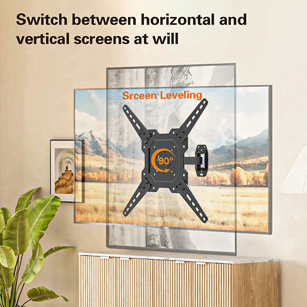 FULL MOTION ARTICULATING TV MONITOR WALL MOUNT ADJUSTABLE HANGER