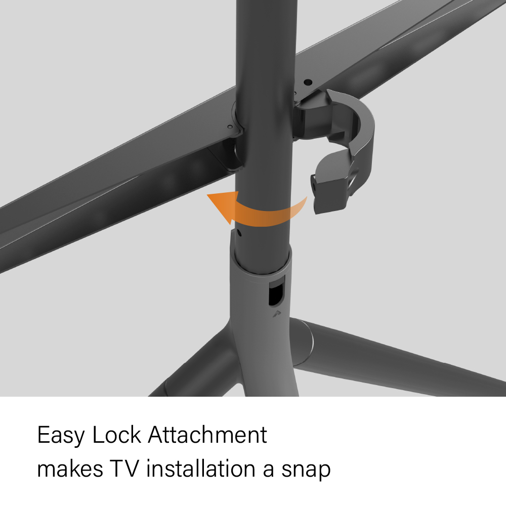 Universal TV Floor Stand Mount Brackets Black Floating TV Stand