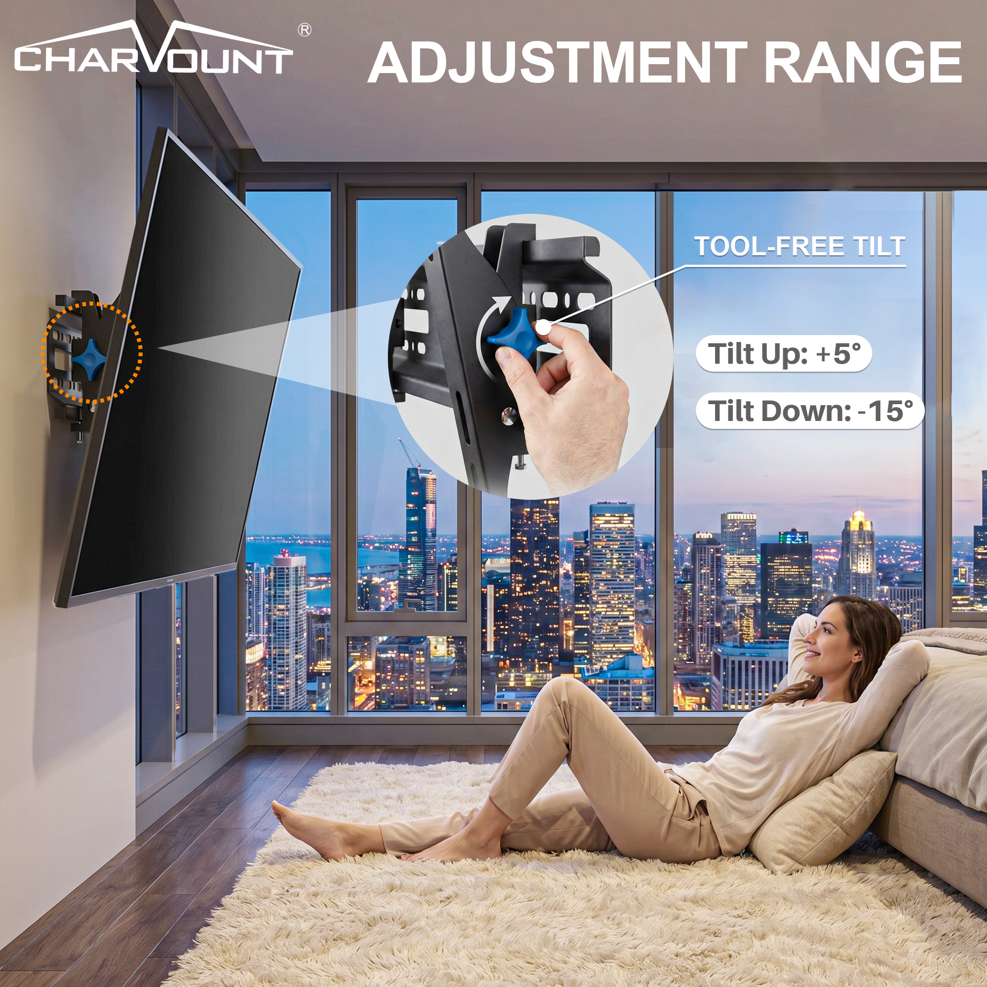 Tilting TV Wall Mount for 26 to 55 Inch TVs Tilting TV Wall Mount for 26 to 55 Inch TVs