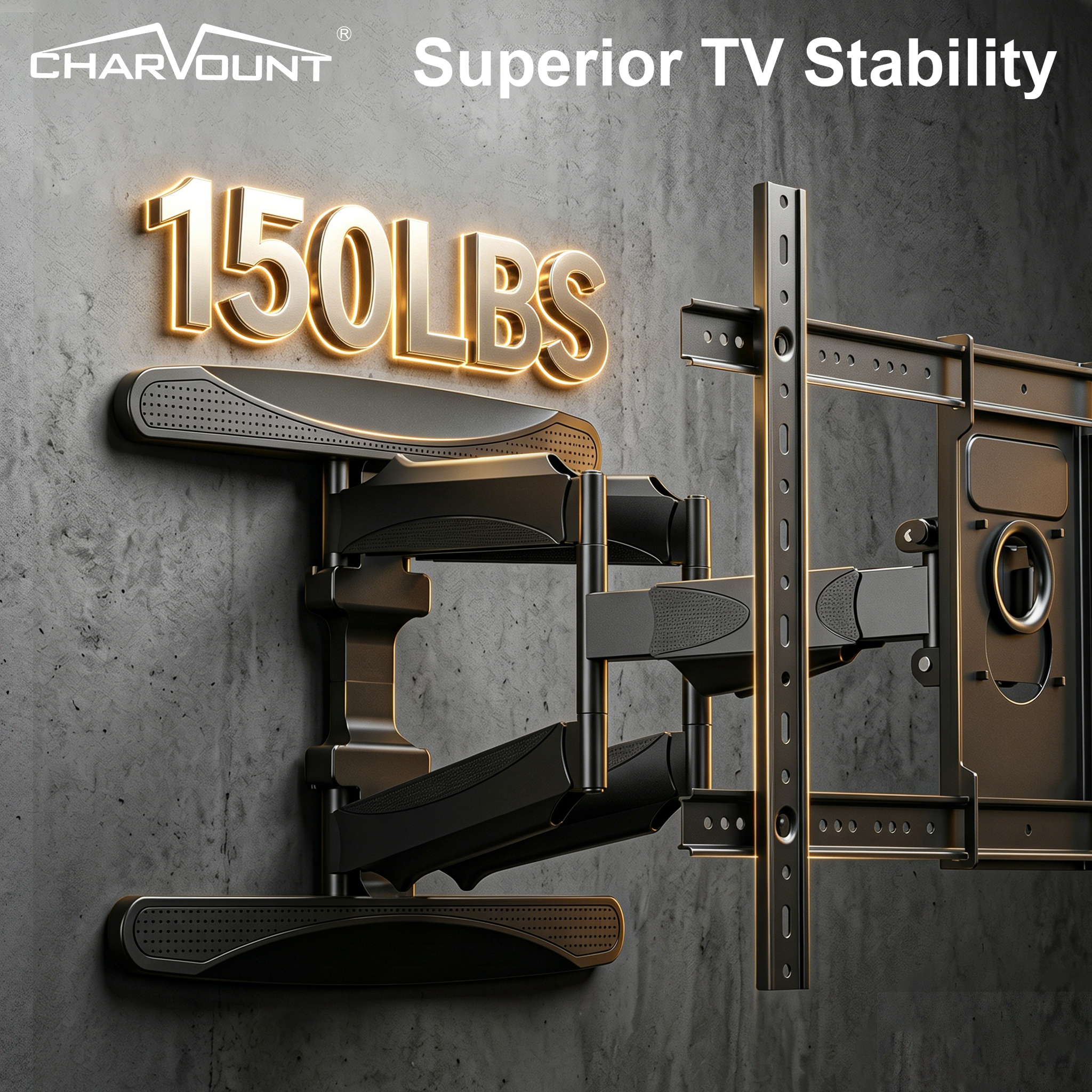 Heavy Duty Full Motion TV Wall Mount for 50 to 120 Inch TVs Heavy Duty Full Motion TV Wall Mount for 50 to 120 Inch TVs