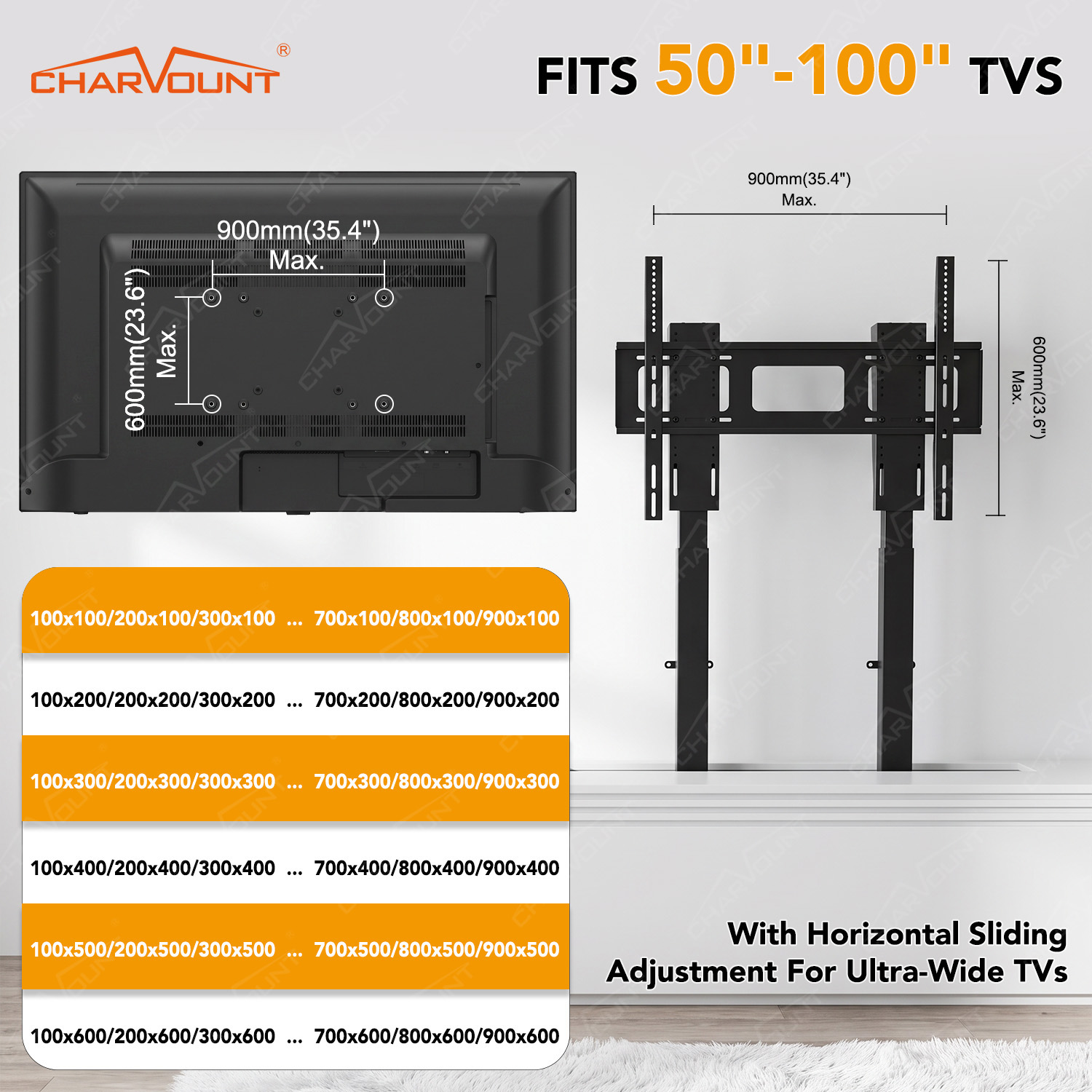 Dual-Motor Electric TV Lift Mechanism for 50–100 Inch TVs with Remote Control Dual-Motor Electric TV Lift Mechanism for 50–100 Inch TVs with Remote Control