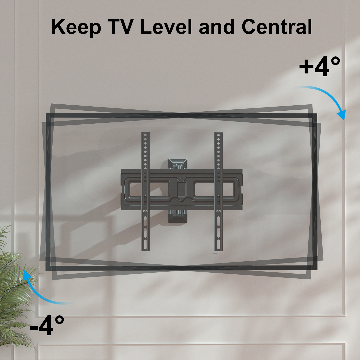 Max VESA 400×400 Universal Screws LCD Stand Tilt Adjustable TV Mount