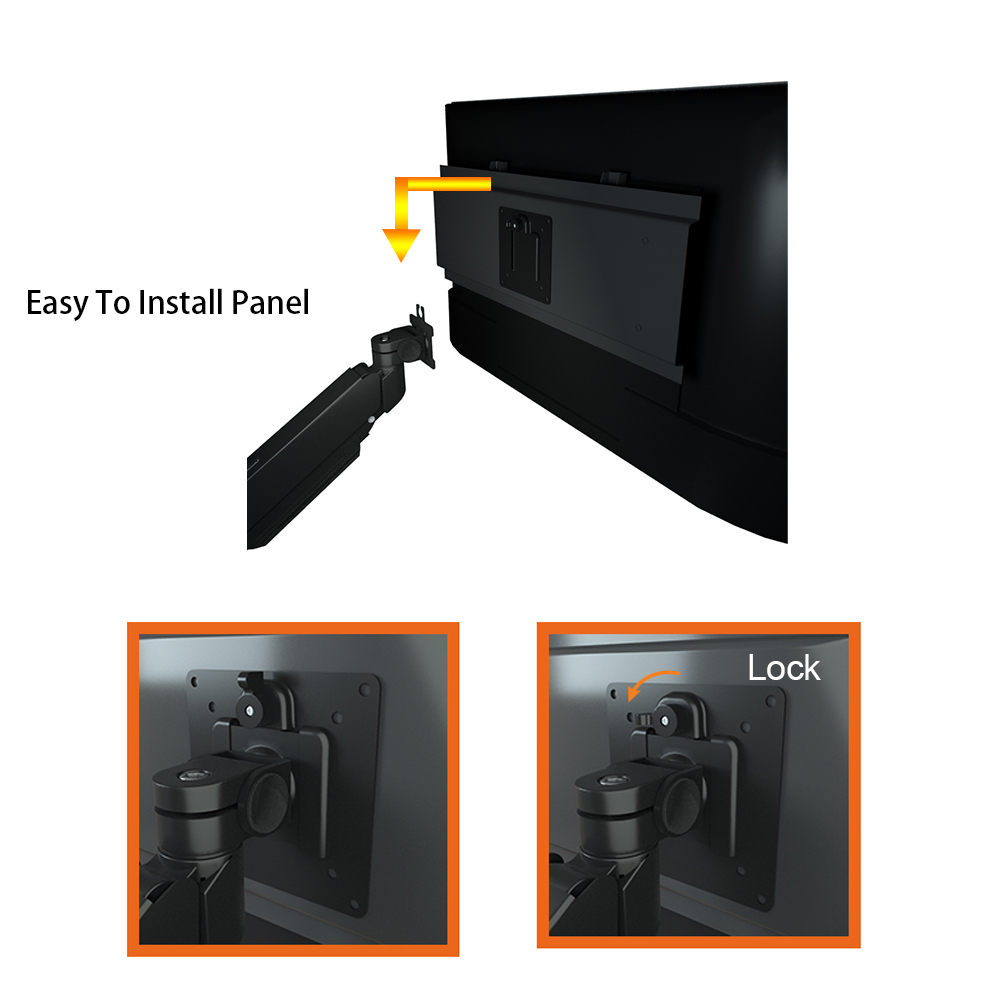 Dual 2 screen Monitor arm stand mount
