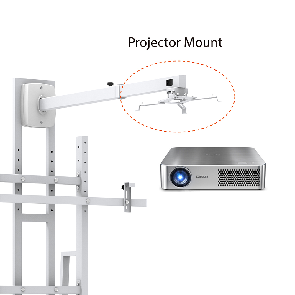 Wheboard sawv Lwv nrog Projector Mount