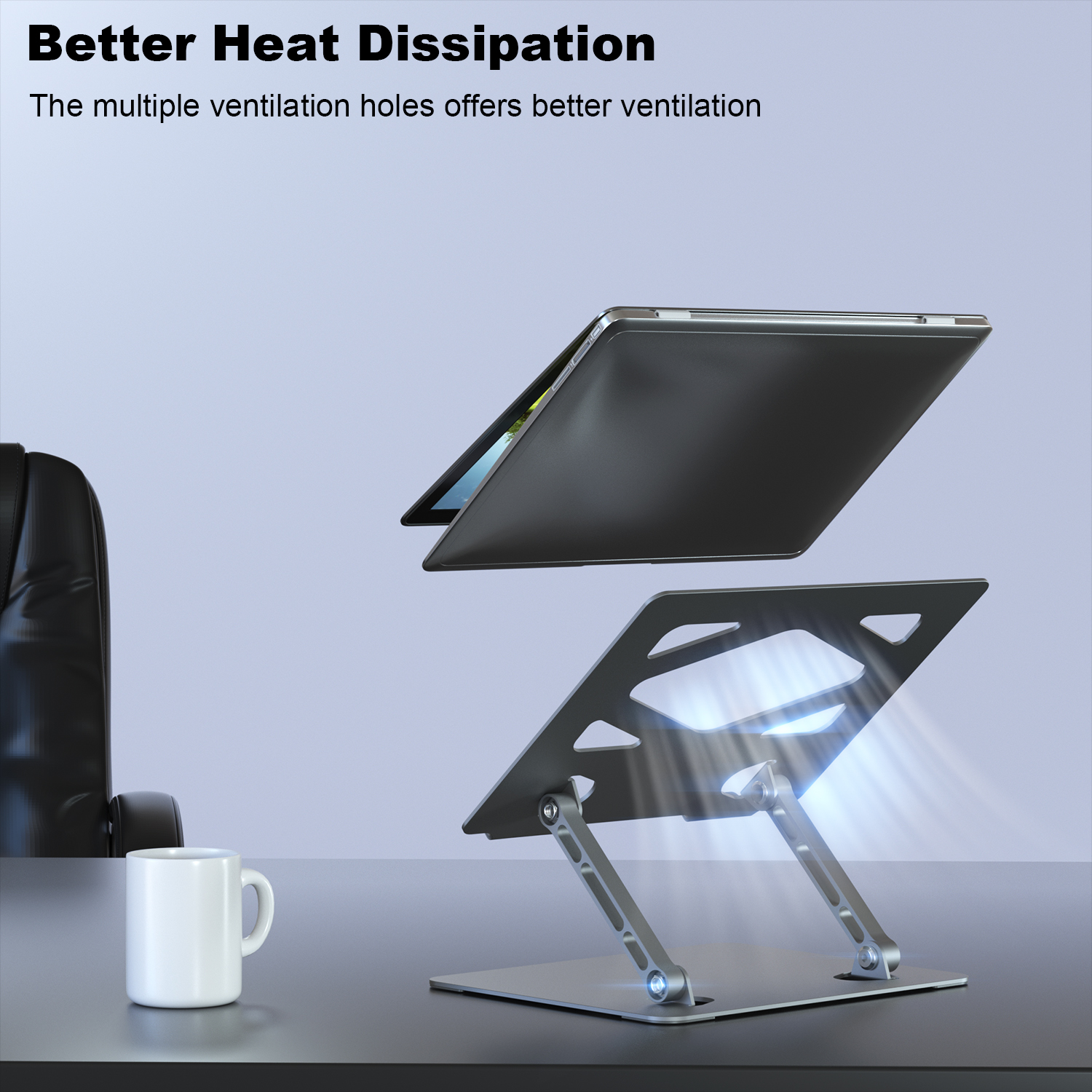Cooler Metal Aluminium Holder Stand Laptop