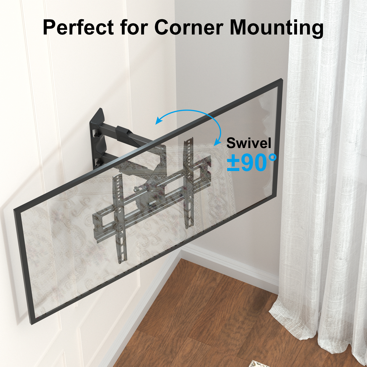 Max VESA 400×400 Universal Screws LCD Stand Tilt Adjustable TV Mount