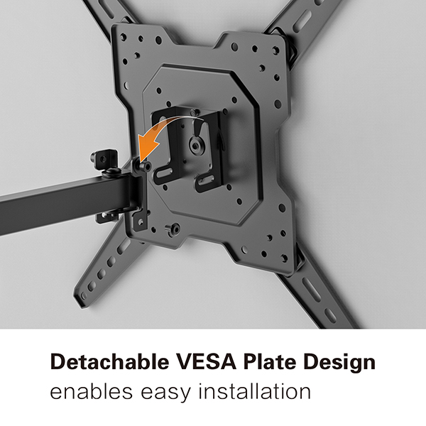 FULL MOTION ARTICULATING TV MONITOR WALL MOUNT ADJUSTABLE HANGER