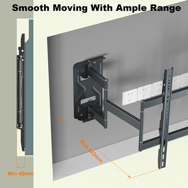 SWIVEL TV BRACKET LCD PLASMA FLAT SCREEN WALL MOUNT
