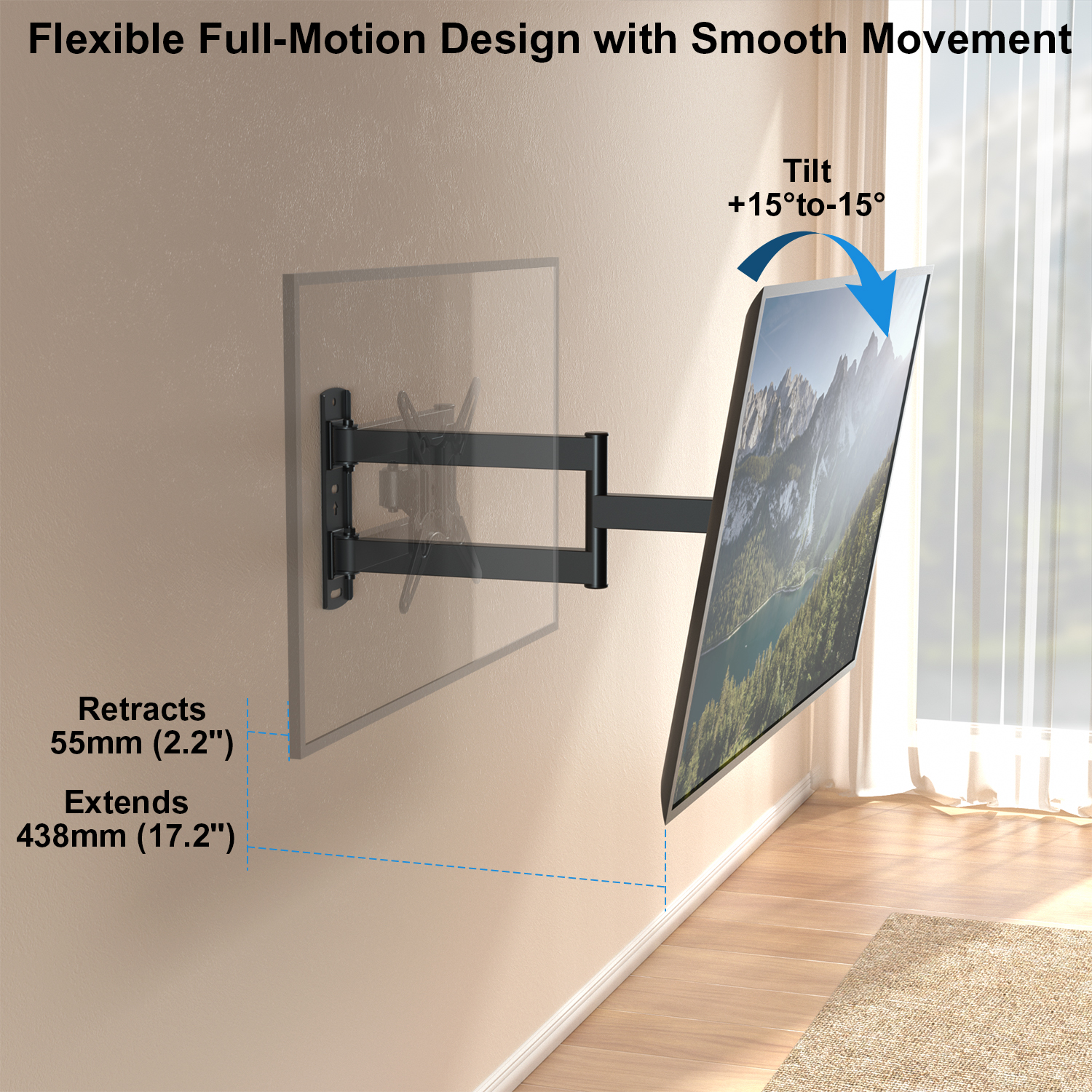 TV Wall Mount Swivel Bracket Max VESA 200*200