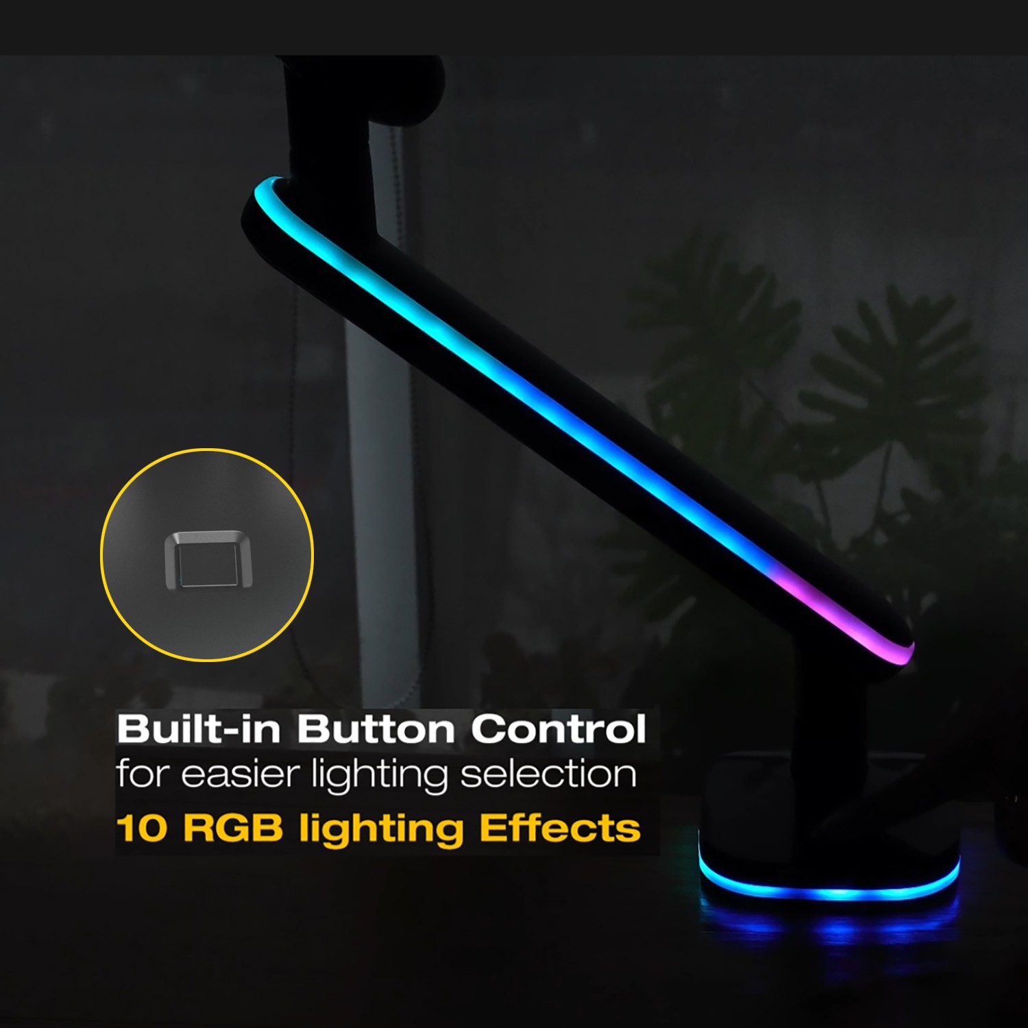 Gaming Monitor Arm mei knop Elastyske oanpassing