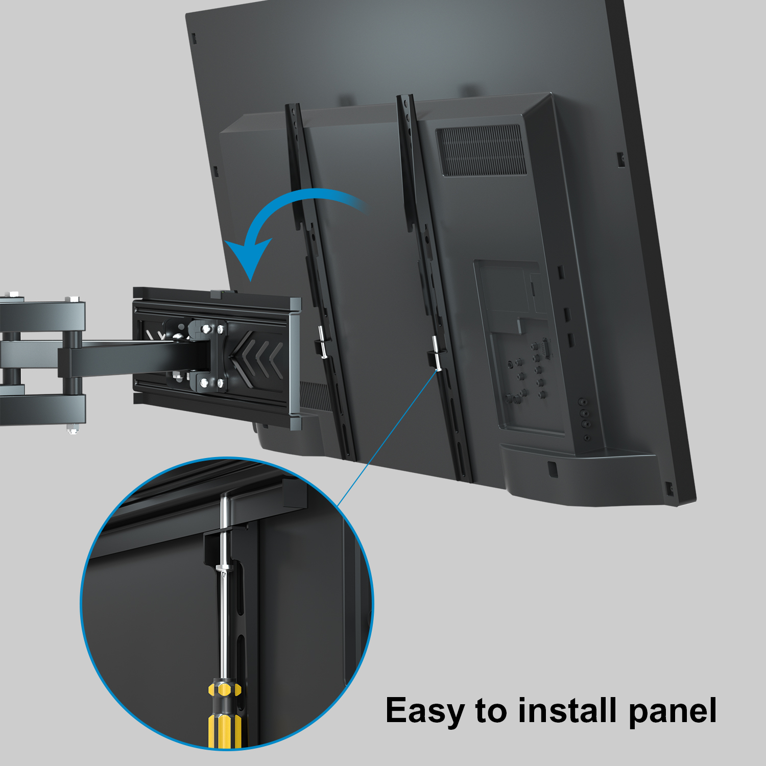 Screw Steel Tilt Wholesale Full Motion Swivel TV Wall Mount