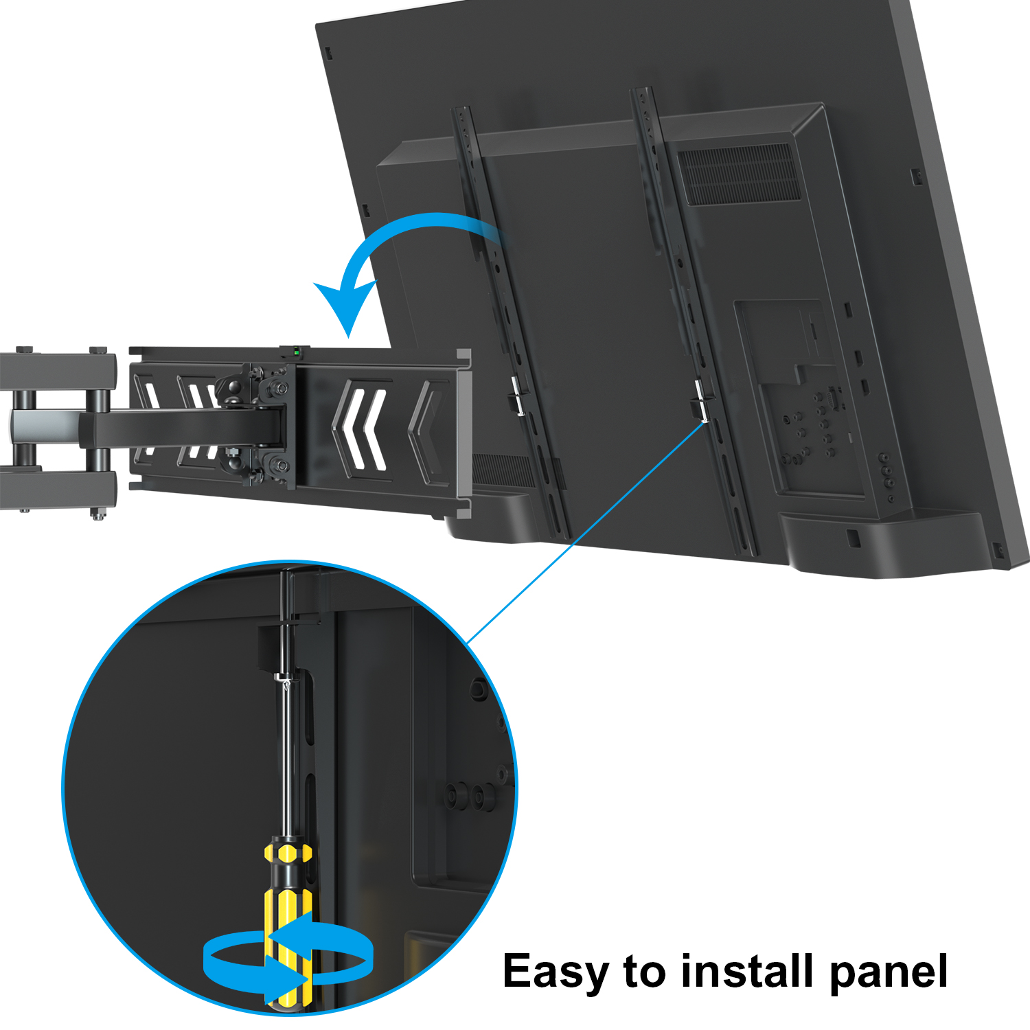 Folding Telescopic LED LCD Motion TV Wall Bracket Mount