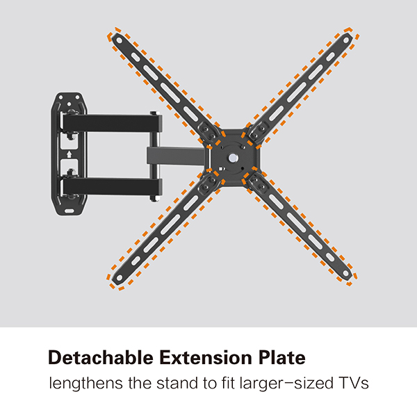 ARTICULATING FULL MOTION TV WALL MOUNT FLAT CURVED SCREENS