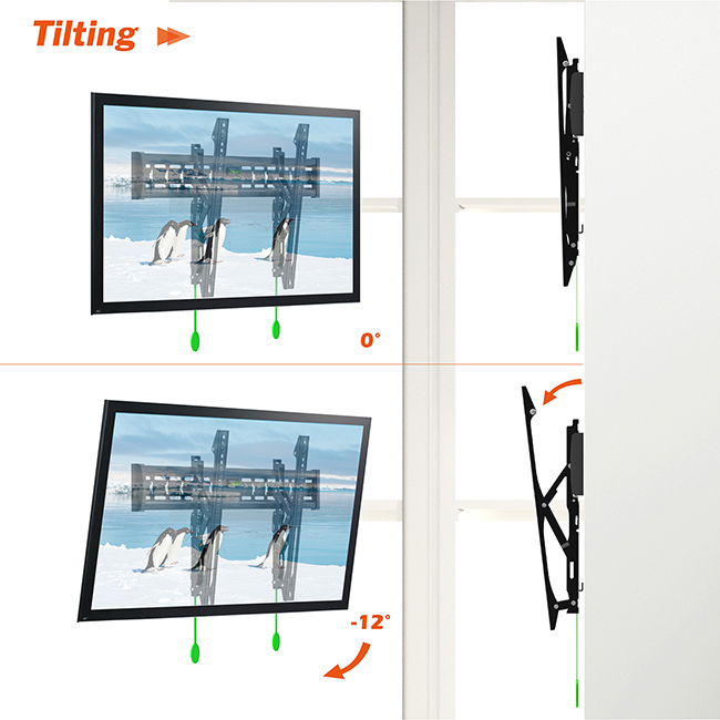 Huge-SLIM 70 Inch Tilt TV Mount 