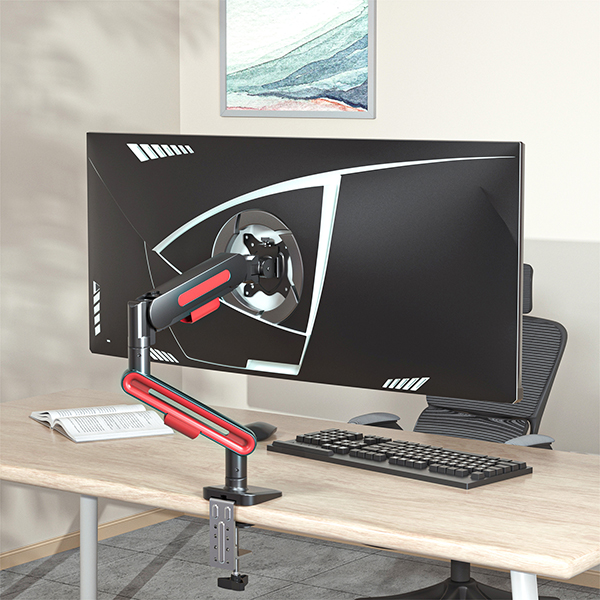 MONITOR ARM MOUNT ADJUSTABLE HEIGHT ANGLE FOR OFFICE WORKSTATION