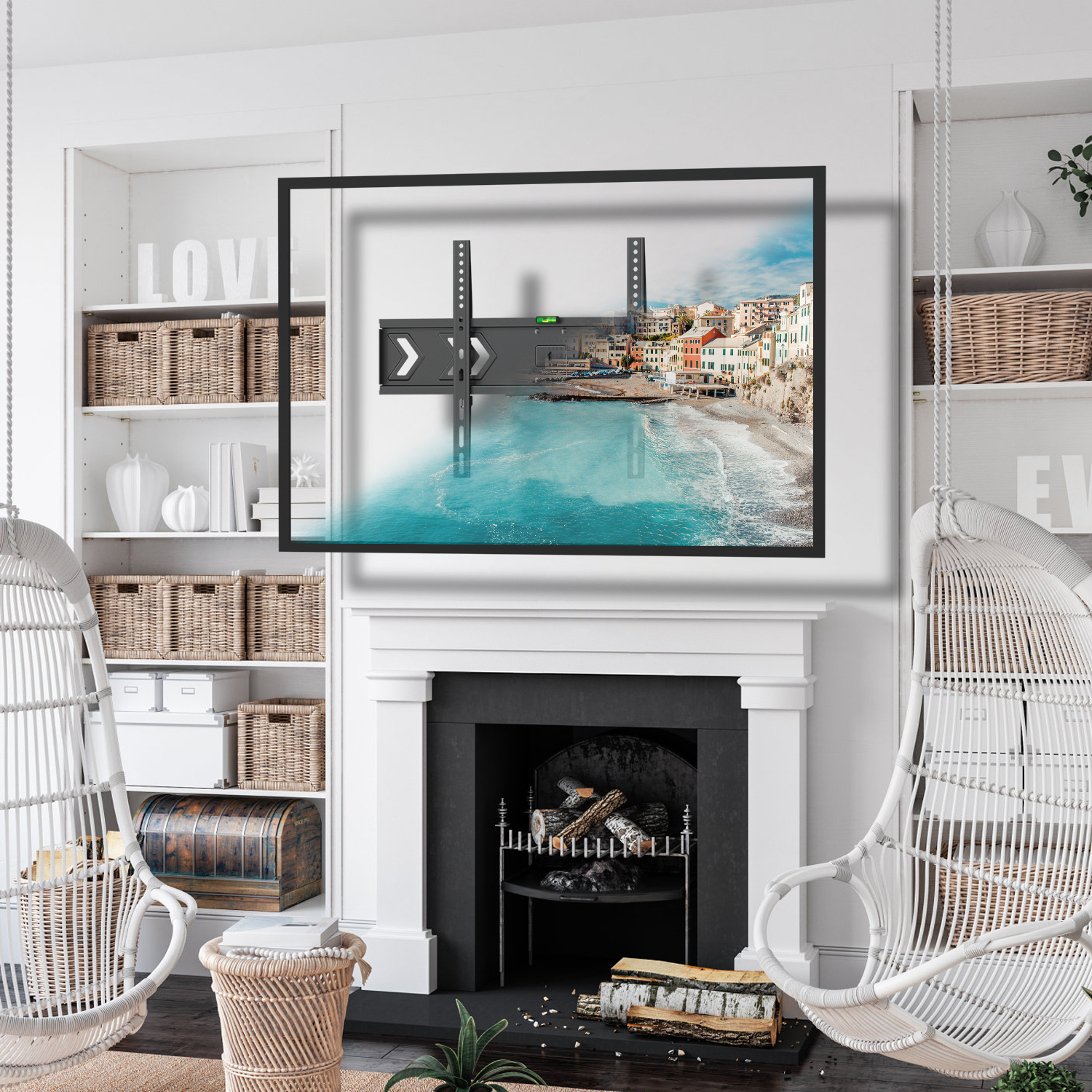 Folding Telescopic LED LCD Motion TV Wall Bracket Mount
