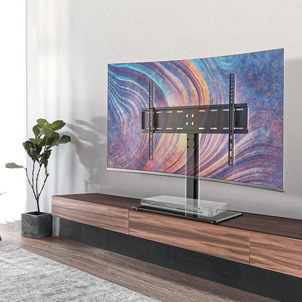 PORTABLE UNIVERSAL TV STAND ADJUSTABLE TABLETOP MOUNT MAX 70 INCHES