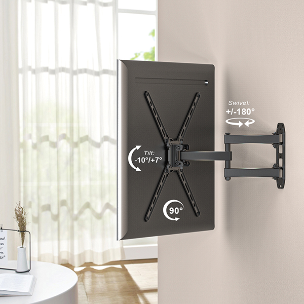 ARTICULATING FULL MOTION TV WALL MOUNT FLAT CURVED SCREENS
