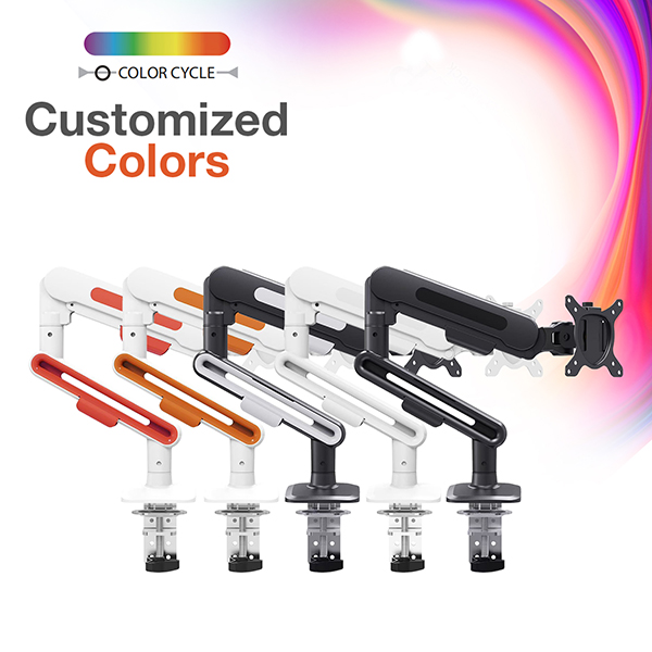 MONITOR ARM MOUNT ADJUSTABLE HEIGHT ANGLE FOR OFFICE WORKSTATION