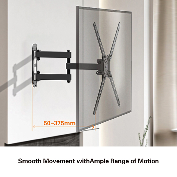 ARTICULATING FULL MOTION TV WALL MOUNT FLAT CURVED SCREENS