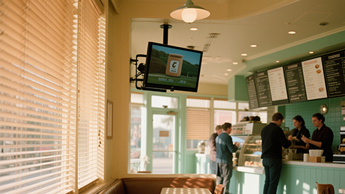 Café & Bistro Display Gear: TV Stands & Monitor Arms for Style & Function