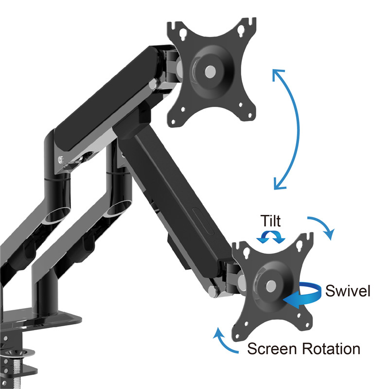 Dual VESA Mount Monitor Arm4