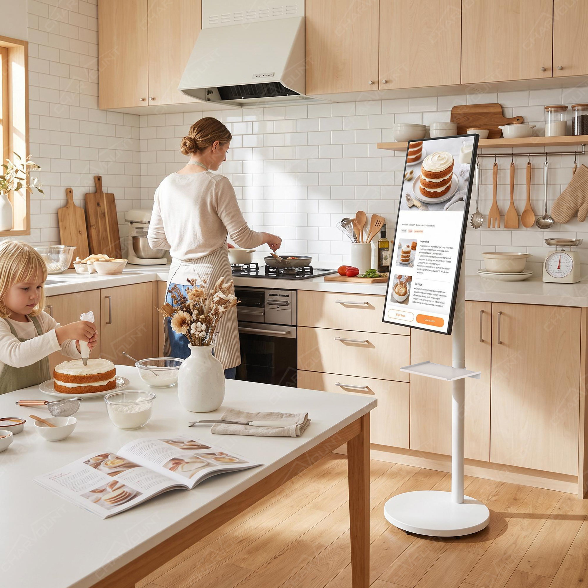 F232N Mobile TV Stand with Wheels for 13–47 Inch TVs – 360° Screen Rotation F232N Mobile TV Stand with Wheels for 13–47 Inch TVs – 360° Screen Rotation