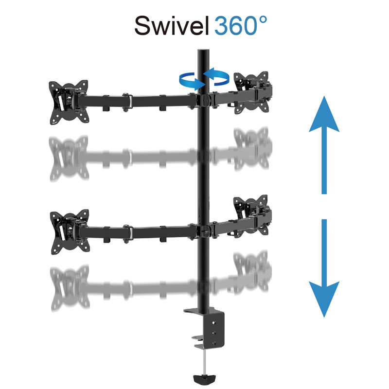 Multiple Screens Adjustable Monitor Stand for Desk4