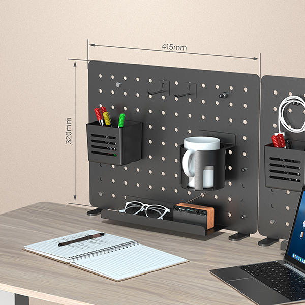 STRAIGHT FROM FACTORY PEGBOARD DESK SIDE STORAGE GAMING DESK