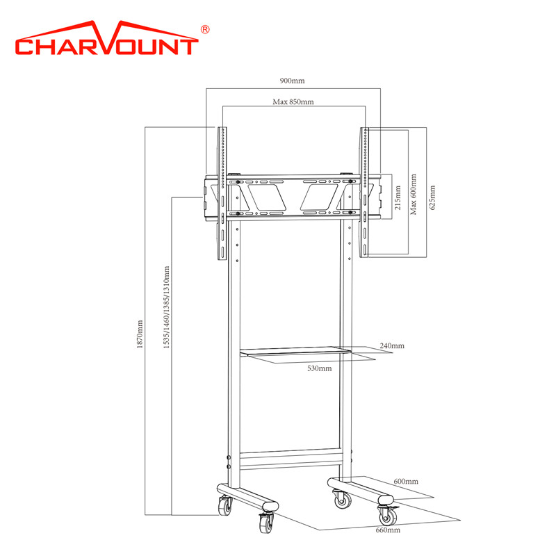 floor standing TV bracket2