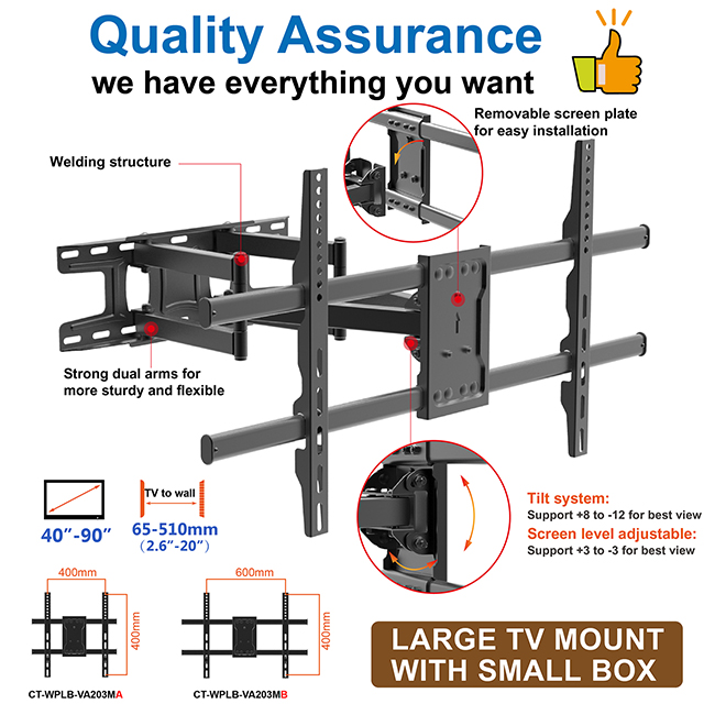 Heavy-duty Movable Tv Bracket