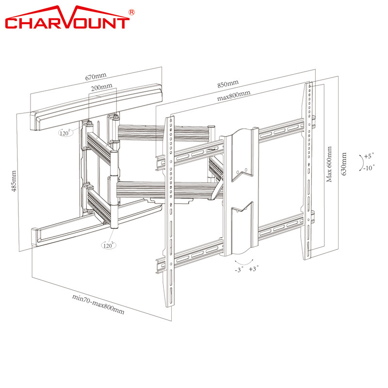 tv wall mount for 85 inch (2)